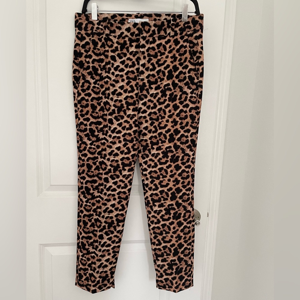 Zara Leopard Print Trousers